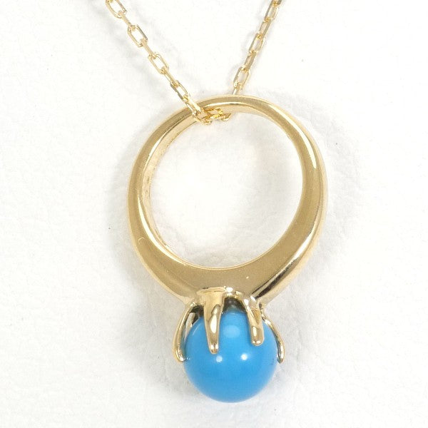 K18 Yellow Gold Turquoise Necklace