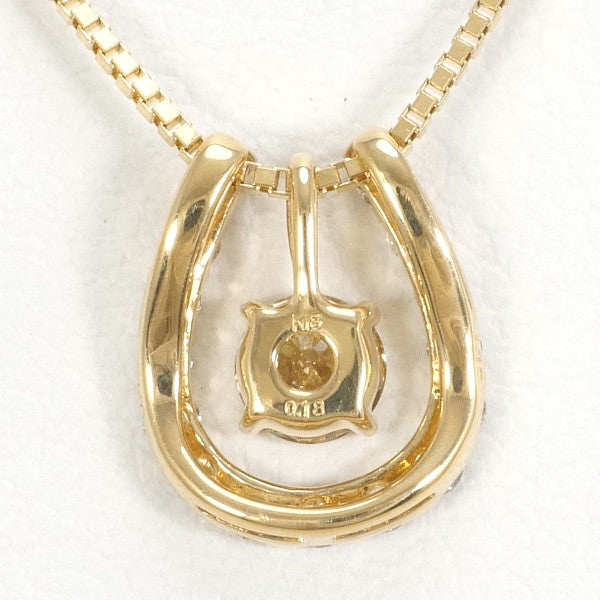 K18 Yellow Gold Diamond Necklace