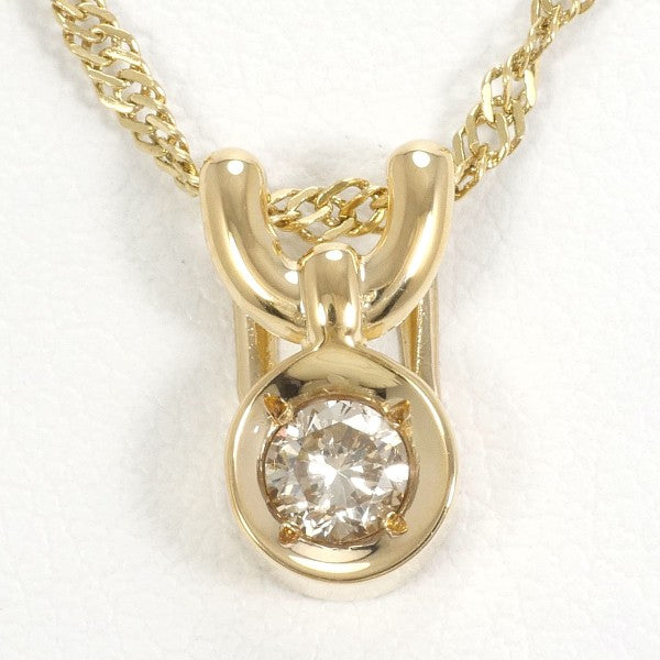 K18 Yellow Gold Diamond Necklace 0.17ct