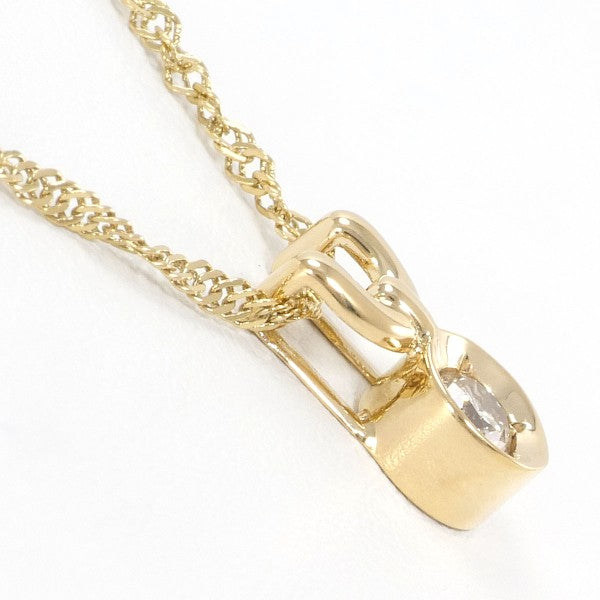 K18 Yellow Gold Diamond Necklace 0.17ct