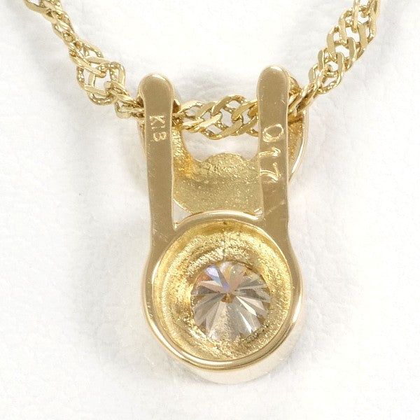 K18 Yellow Gold Diamond Necklace 0.17ct