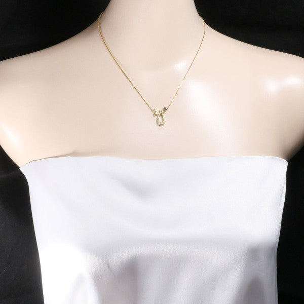 K18 Yellow Gold Diamond Necklace 0.09ct