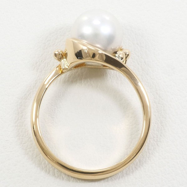 K18 Yellow Gold Pearl Ring 10