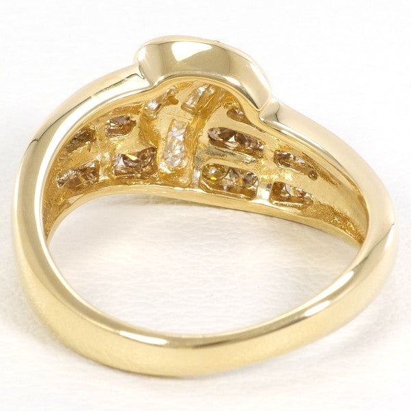 K18 Yellow Gold Brown Diamond Ring