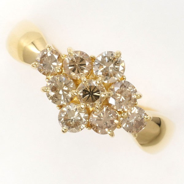 K18 Yellow Gold Brown Diamond Ring