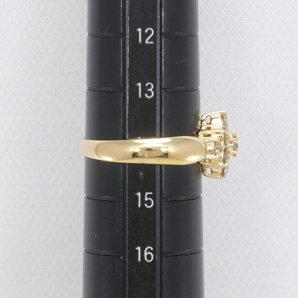 K18 Yellow Gold Brown Diamond Ring