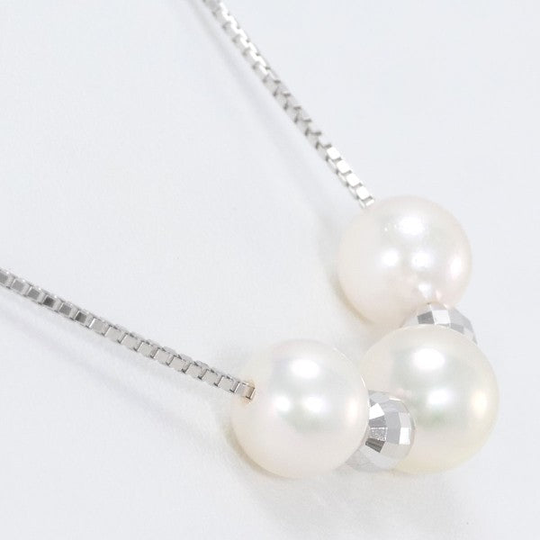 K18 White Gold Pearl Necklace