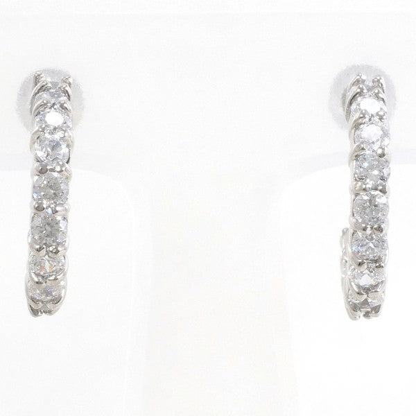 K14 White Gold Zirconia Earrings