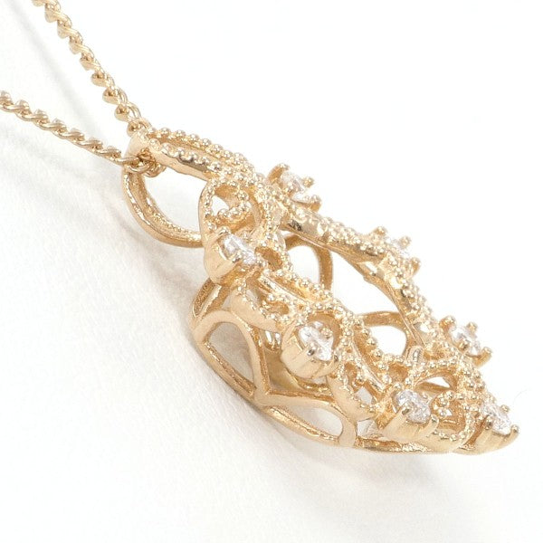 K18 Pink Gold Diamond Necklace