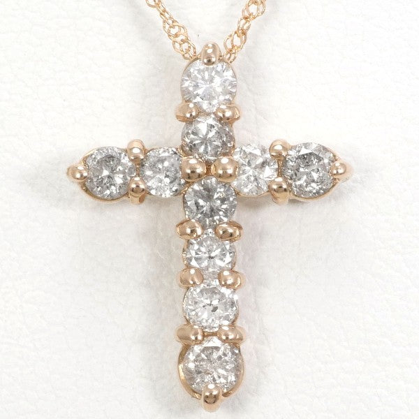 K18 Pink Gold Diamond Necklace