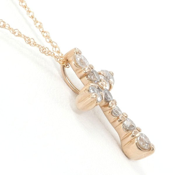 K18 Pink Gold Diamond Necklace