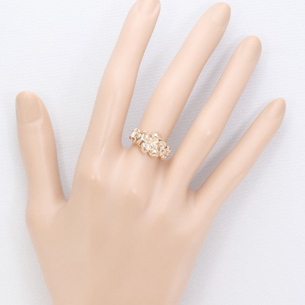 14K Pink Gold Zircon Ring Size 8.5