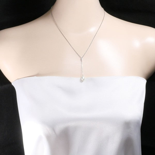 Mikimoto K18 White Gold Pearl Necklace