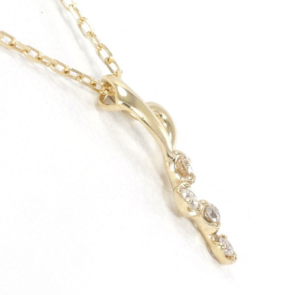 K10 Yellow Gold Diamond Necklace