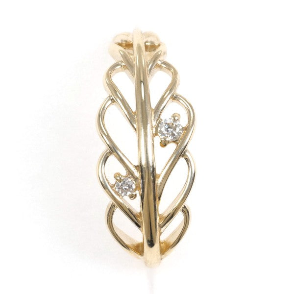 K10 Yellow Gold Diamond Ear Cuff