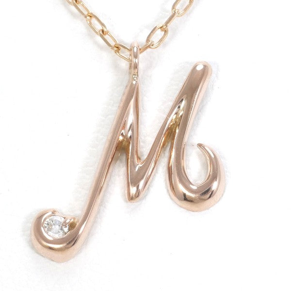 K10 Pink Gold Diamond Necklace