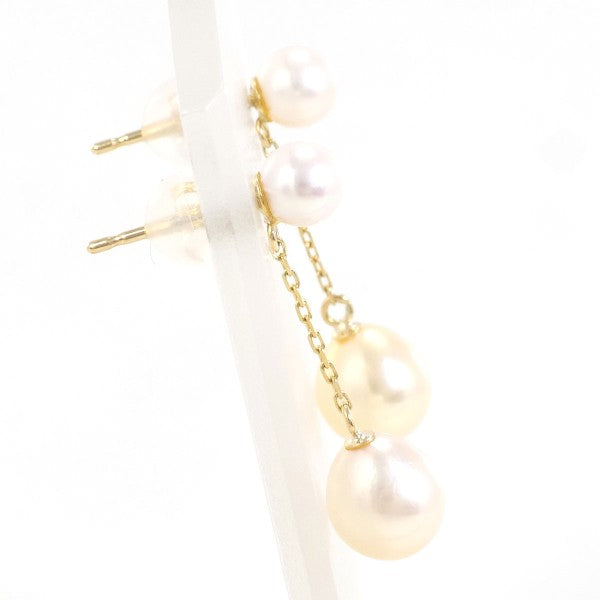 K18 Yellow Gold Pearl Earrings