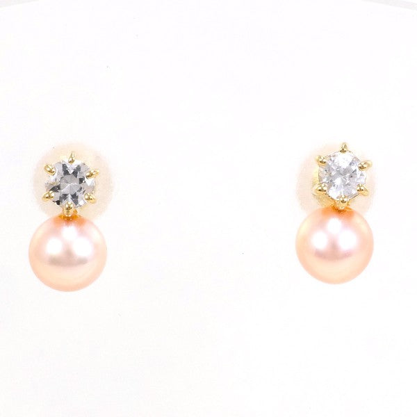 K18 Yellow Gold Pearl Earrings