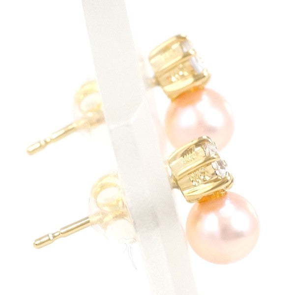 K18 Yellow Gold Pearl Earrings