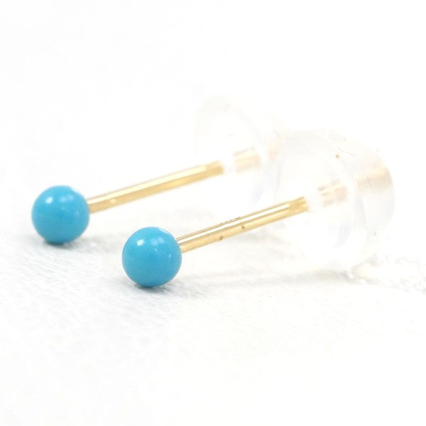 K18 Yellow Gold Turquoise Earrings