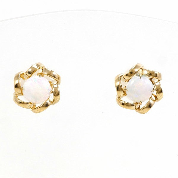 K18 Yellow Gold Opal Earrings