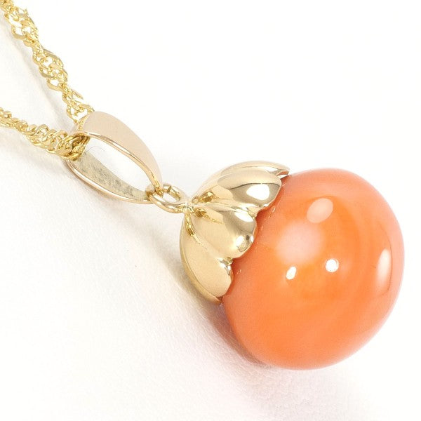 K18 Yellow Gold Coral Necklace