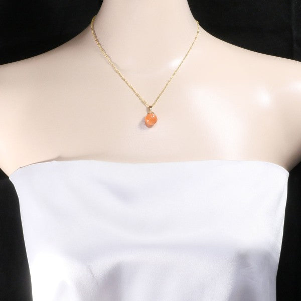 K18 Yellow Gold Coral Necklace