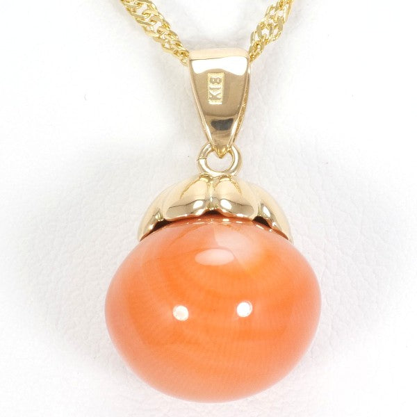 K18 Yellow Gold Coral Necklace