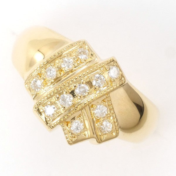 K18 Yellow Gold Diamond Ring 9.5