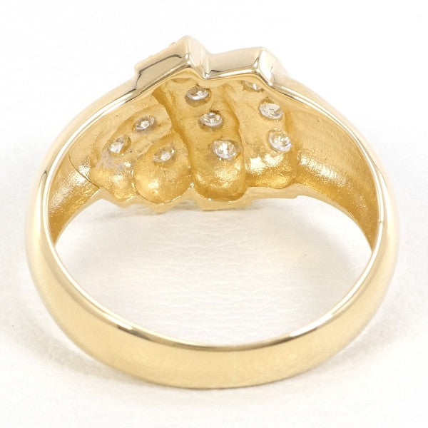 K18 Yellow Gold Diamond Ring 9.5