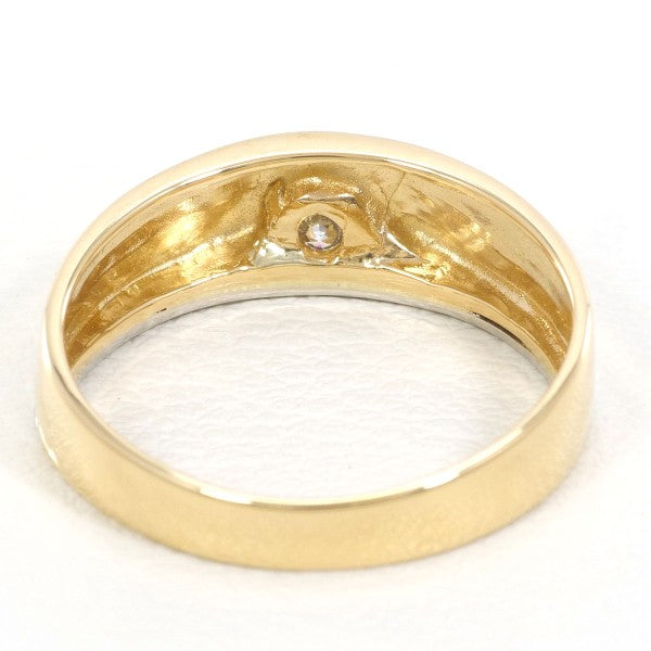 PT900 Platinum K18 Yellow Gold Diamond Ring