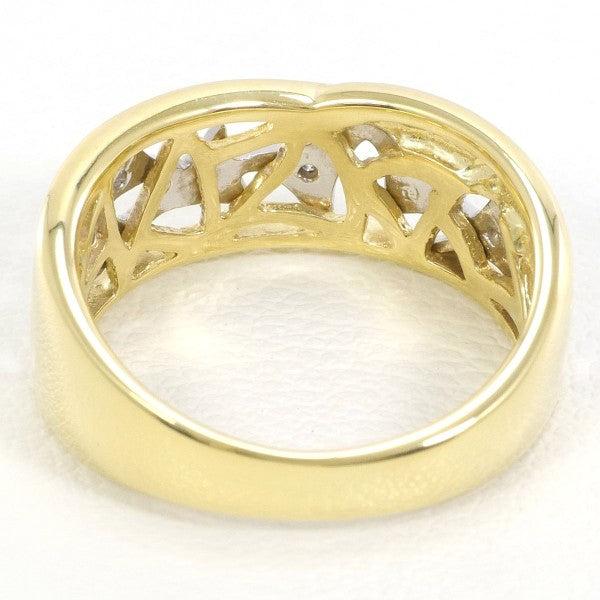 PT900 Platinum K18 Yellow Gold Diamond Ring