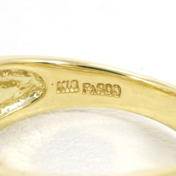 PT900 Platinum K18 Yellow Gold Diamond Ring