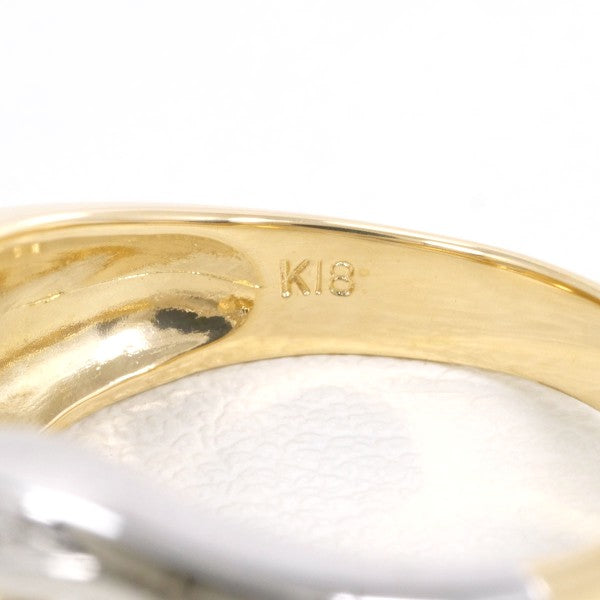 PT900 Platinum K18 Yellow Gold Diamond Ring