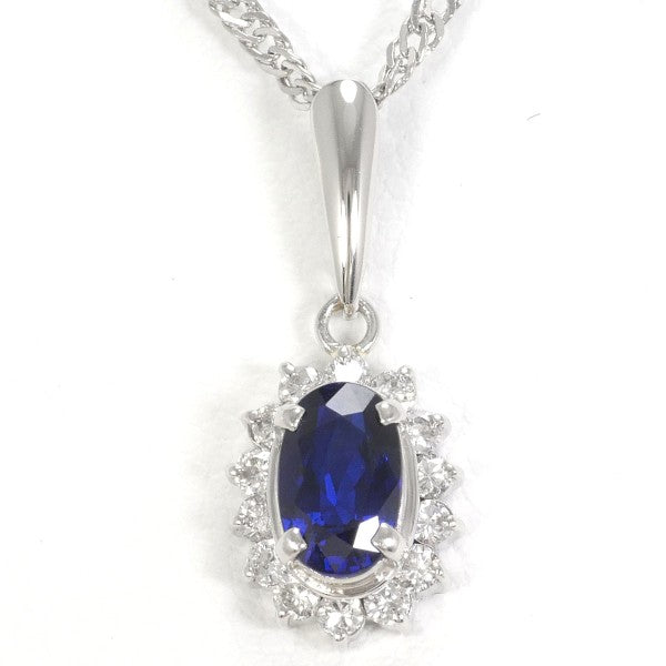 PT900 Platinum Sapphire Necklace