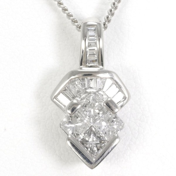 PT900 PT850 Platinum Diamond Necklace