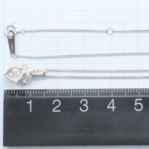 PT900 PT850 Platinum Diamond Necklace