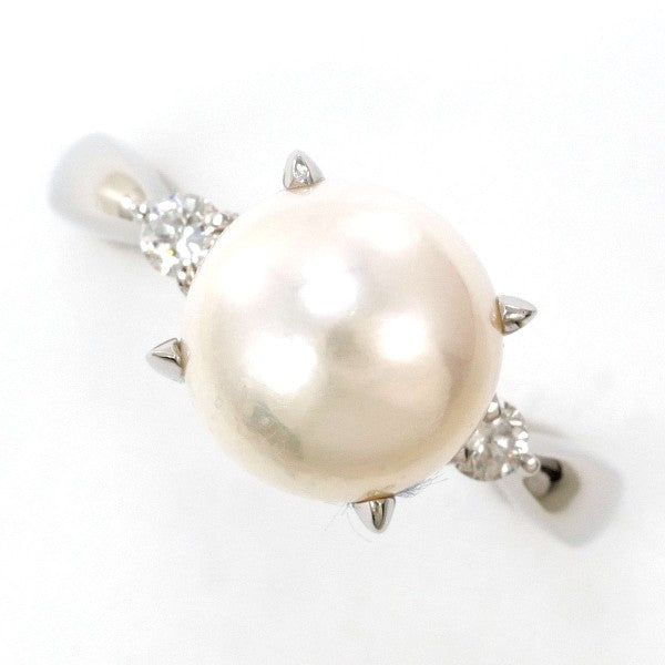 PT900 Platinum Pearl Ring 11