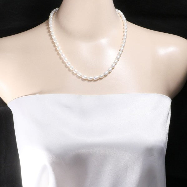 Silver Pearl Necklace 47cm 28.3g