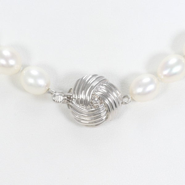 Silver Pearl Necklace 47cm 28.3g