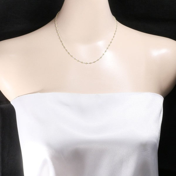 K18 Yellow Gold White Gold Necklace