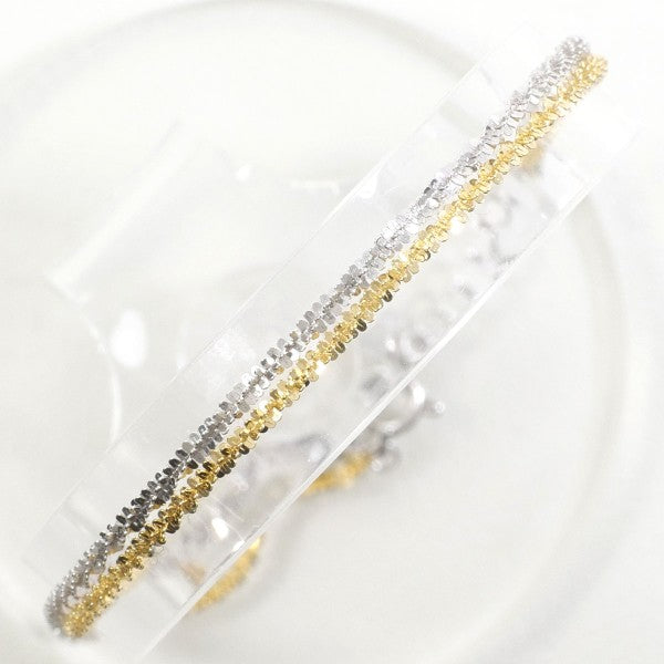 K18 Yellow White Gold Bracelet