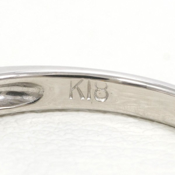 K18 White Gold Diamond Ring 12.5