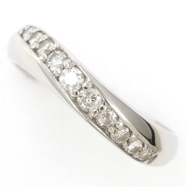 K18 White Gold Diamond Ring 11.5