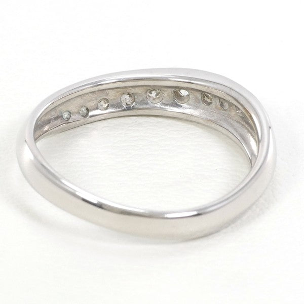 K18 White Gold Diamond Ring 11.5