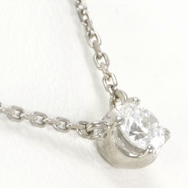 4℃ K10 White Gold Diamond Necklace