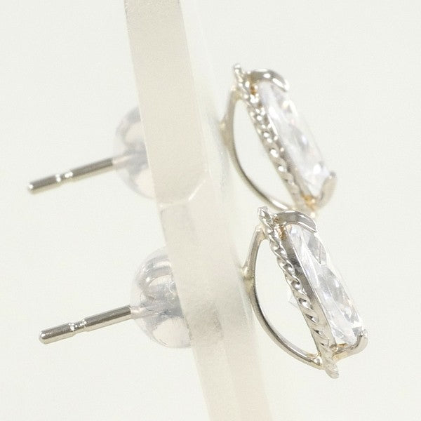 PT900 Platinum Zirconia Earrings