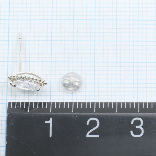 PT900 Platinum Zirconia Earrings