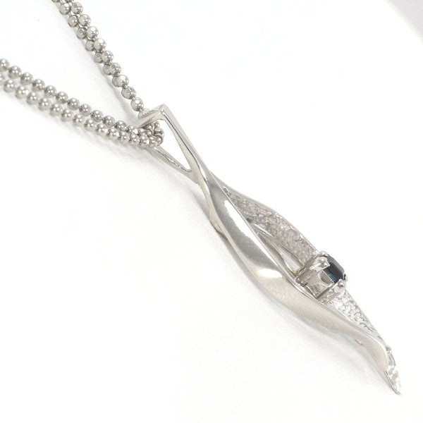 PT850 Platinum Sapphire Necklace