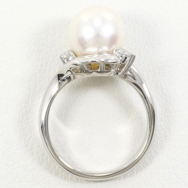 PT900 Platinum Pearl Ring 11